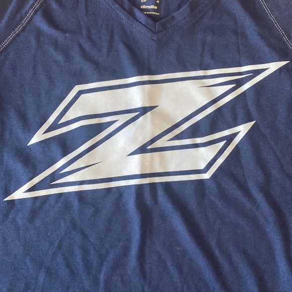 Adidas Navy Blue Akron Zips Long Sleeve Top - Picture 2 of 4